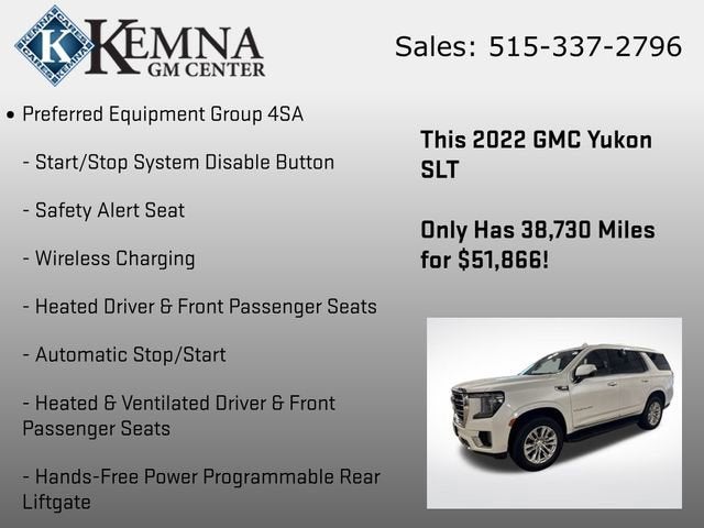 2022 GMC Yukon SLT