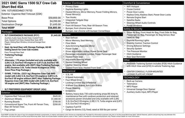 2021 GMC Sierra 1500 SLT